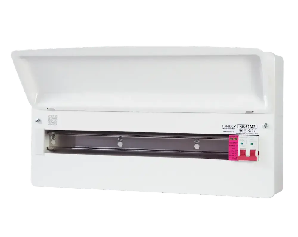 Fusebox F3021MZ Distribution Board with 100A Main Switch & SPD T2 with ...