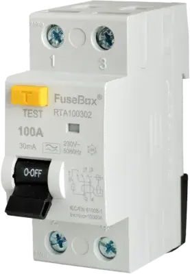 Fusebox RCD 2 Pole All Sizes Type A