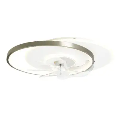 Ingram LED dimmable Fan Light with Remote Control – Satin Nickel 39002638