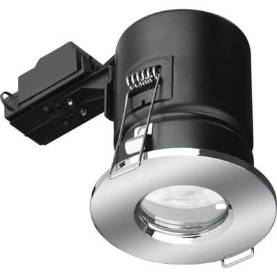 IP65 Bathroom Downlight Chrome with LED GU10 Lamp