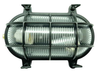 Lampfix Navigator 09014 Outdoor IP64 1 Light Large Standard Bulkhead Light in Black