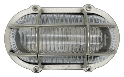 Lampfix Navigator 09303 Outdoor IP64 Commercial Slimline Bulkhead Satin Nickel