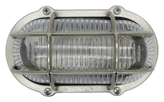 Lampfix Navigator 09303 Outdoor IP64 Commercial Slimline Bulkhead Satin Nickel