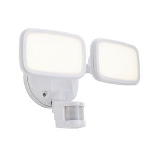 PIR Twin Spot Security Light Fitting Lynn ZN-35688-WHT