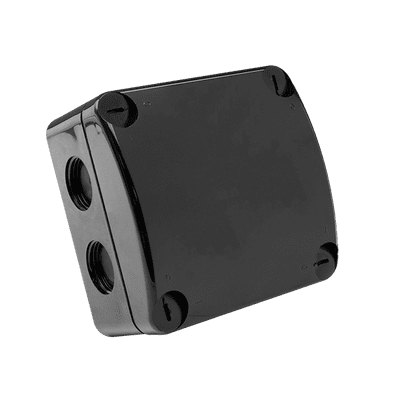 QOE8553BLK 85 X 85 X 52MM IP66 WEATHERPROOF ENCLOSURE - BLACK