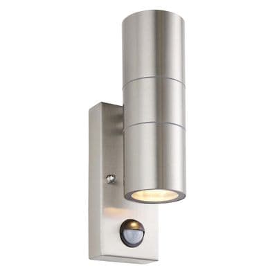 Scope PIR/Photocell 2lt Wall IP65 - Stainless Steel 121029