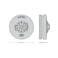 SHC-WIR-HE Mains Operated Heat Alarm 5YR Replaceable RF/Wired