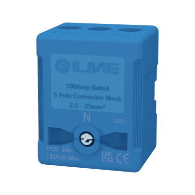TB5P100-Blue Terminal Blocks 5P 100A