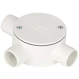 Tee 3 Way Box PVC White or Black