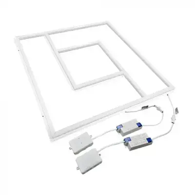 V-TAC VT-6159 60W LED SPIRAL FRAME PANEL LIFUD DRIVER+QC 595x595MM FLICKER FREE 6500K, 24170