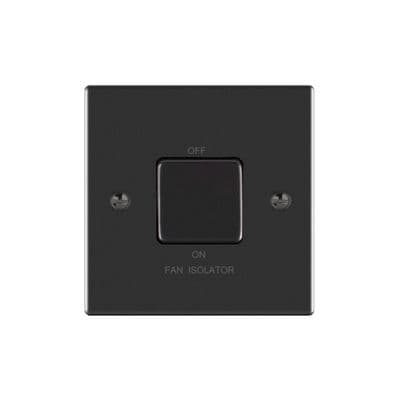 Verso Fan Isolator 3 Pole Switch Matt Black V131-MB