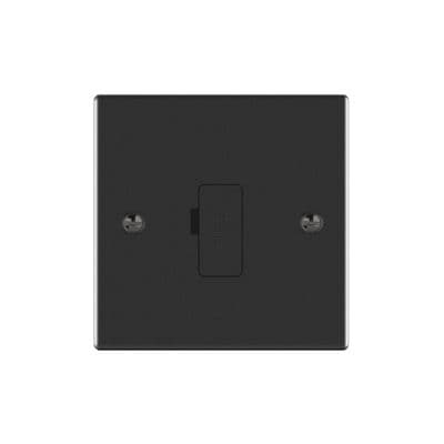 Verso Un Switch Fuse Spur Matt Black V202-MB