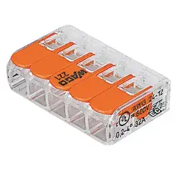 Wago 221-414 32A 5-Way Lever Connectors 25 Pack