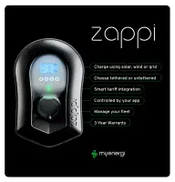 ZAPPI-2H07TB-G ZAPPI 7KW EV CHARGER TETHERED - BLACK