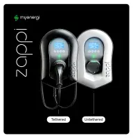 ZAPPI-2H07TB-G ZAPPI 7KW EV CHARGER TETHERED - BLACK