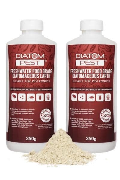 Diatompest Diatomaceous Earth bed bug killing Powder 900g (2x450g)