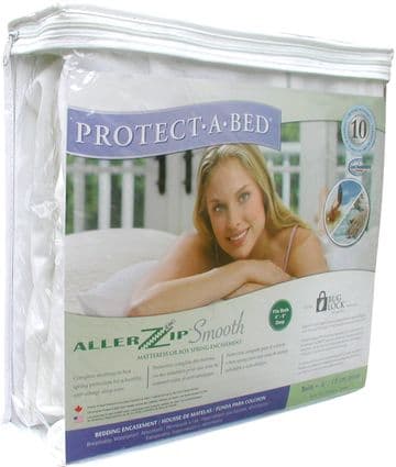 PROTECT-A-BED ALLERZIP mattress encasement. (ALL SIZES prices from:)
