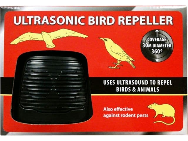 Ultrasonic (silent) Bird Scarer / Repellent (1 acre)