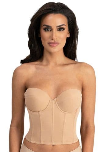 Low Back Bustier in Mocha