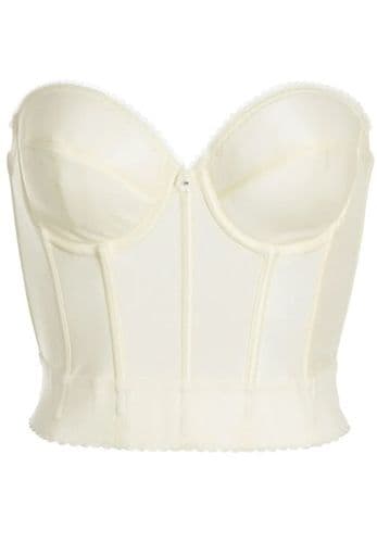 Low Back Wedding Bustier in Cream Ivory