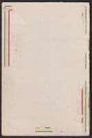 1894 Ealing Cricket Club Fixtured Folded Card; back surface removed; annotated