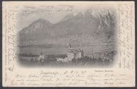 1898 Austria Postcard,  2k+3k; Meran to Bradford, Yorks(Squared Circle Receiver)