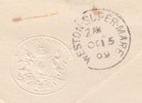 1909 Prime Minister Embossed Flap: W.Yatman Esq, Winscombe,Dorset;Official Paid