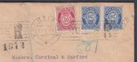 1916 Norway, Kristiania Censor Cover to London, England; red wax seals;see scans