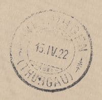 1922 Egypt,Alexandria: Zurich(transit)redirect Herdern,Thurgau (B/S),Switzerland