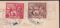 1925 British Empire Exhibition FDC on Tuck's Ethnic Postcard;EE Wembley Park SHS