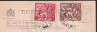 1925 British Empire Exhibition FDC on Tuck's Ethnic Postcard;EE Wembley Park SHS