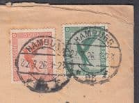 1926 Deutches Luftpost Stamps, Hamburg Regd: New York, USA; SS Brazilian Prince