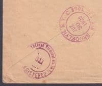 1926 Deutches Luftpost Stamps, Hamburg Regd: New York, USA; SS Brazilian Prince