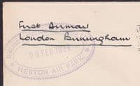 1934 London Airmail to Birmingham; Midland&Scottish Air Ferries Cachets