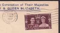 1937 KGVI Coronation v.scarce design FDC; London WC M/C: Gulbenkian & Poole