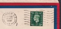 1937 KGVI Definitive 1/2d FDC (Coronation design FDC); London EC M/C