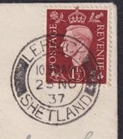 1937 Shetland's First Airmail, Lerwick - Aberdeen; scarce Illustrated