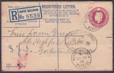 1939 North Walsham Registered via Gt.Yarmouth:Highfield School,Goreleston on Sea