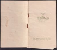 1939 RMS Mauretania July 29th New York to Southampton Third Passenger List