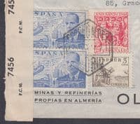 1941 Spain, Madrid Censor / Airmail to London, England