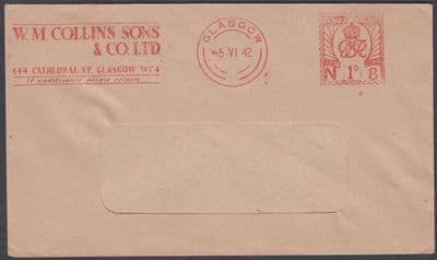 1942 W.M.Collins & Sons Glasgow KGV Advertising Meter