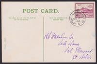 1943  Jersey Occupation Views 3d violet 'FDC' Postcard;Jersey CDS; Fine