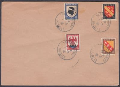 1946 France Nice French / Saar Cover per scans; Moselle