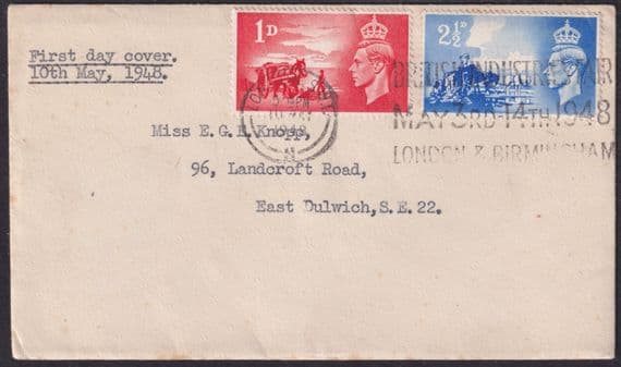 1948 Channel Islands Liberation (Official Emb. Crest Flap) FDC; London SW1 BIF