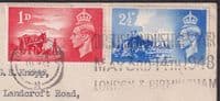 1948 Channel Islands Liberation (Official Emb. Crest Flap) FDC; London SW1 BIF
