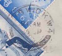 1948 KGVI Royal Silver Wedding Illustrated FDC; Chiswick/W4 CDS; indistinct date