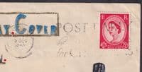 1952 QEII Wilding Definitive 2 1/2d unusual Hand Illustrated FDC; London WC Slog