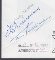 1990 Nat West Bank Trophy Cover; signed John Major(PM), Jeffery Archer+ 3 others