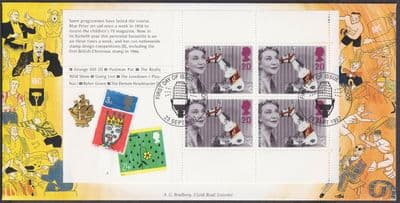1997 BBC Bradbury Full Pane Booklet FDC; London SHS; 40 of 250