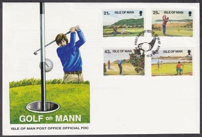 1997 Isle of Man Golf FDC; SHS